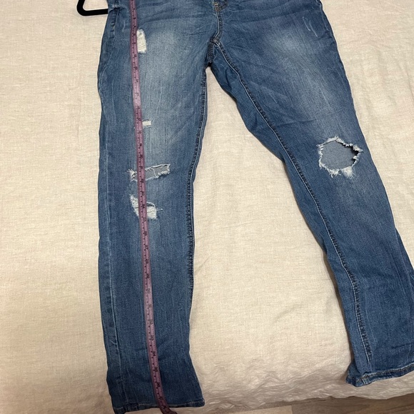 Denim overall distressed size 10 - Picture 5 of 7